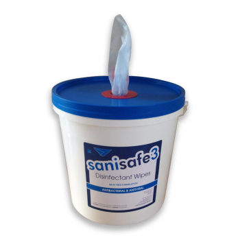 Sterilising Blue Surface Disinfectant Moist Wipes - Tub of 1500