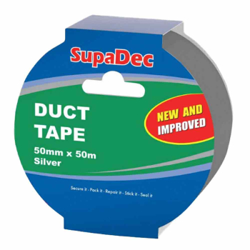 Silver Vinyl Duct Tape (50m x 50mm) - Each