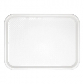 White Plastic Food Tray - Each