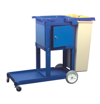 Heavy Duty Plastic Wastebin for Jolly Trolley Janitorial Truck - Each