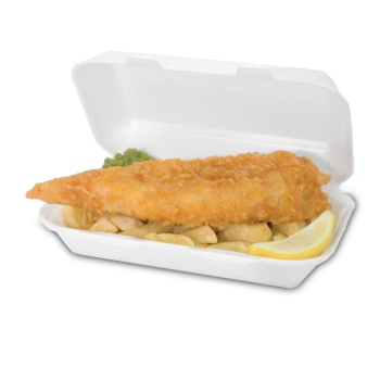 White Twin Tab Food Box - Case of 220