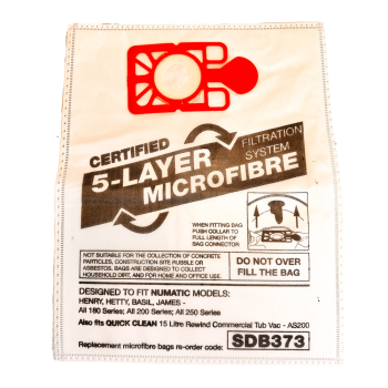 SBD373 Vacuum Bags for Various Tub Vacuums - Pack of 10