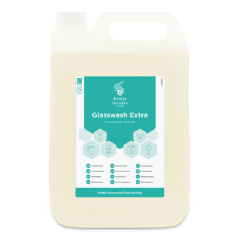 Evans Vanodine Glasswash Extra - 5ltr