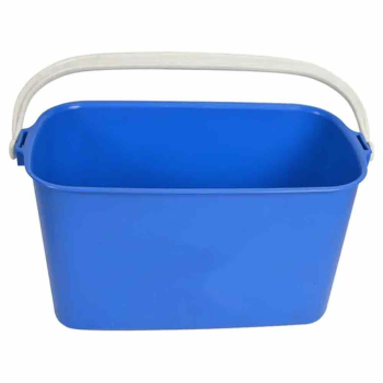Blue Rectangular Window Cleaning Bucket - 9ltr - Each
