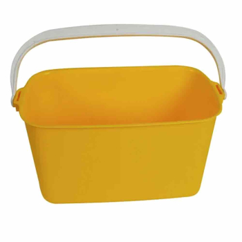 Yellow Rectangular Window Cleaning Bucket - 9ltr - Each