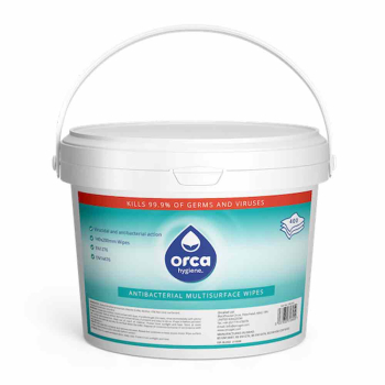 Orca Alcohol Free Virucidal Disinfectant Surface Wipes - Tub of 400