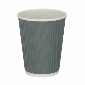 Grey (12oz) Triple-Wall Ripple Cups - Case of 500
