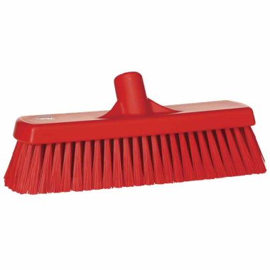 Red Vikan Hygiene (530mm / 20.5") Stiff Bristle Brush Head
