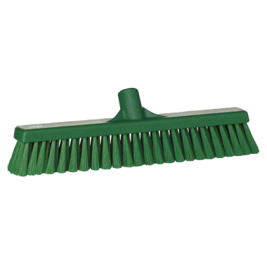 Green Vikan Hygiene (410mm / 16") Soft / Split Bristle Brush Head - Each