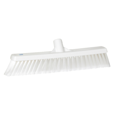 White Vikan Hygiene (410mm / 16") Soft / Split Bristle Brush Head - Each