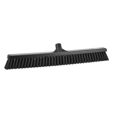 Black Vikan Hygiene (610mm / 24") Soft/Stiff Bristle Combination Brush Head