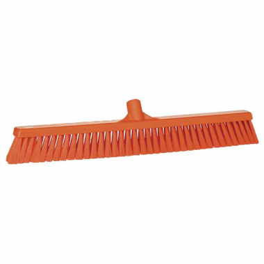 Orange Vikan Hygiene (610mm / 24") Soft Bristle Brush Head - Each