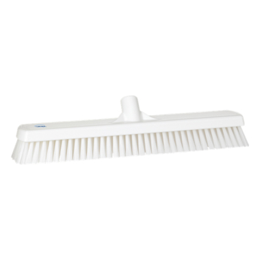 White Vikan Hygiene (470mm / 18.5") Stiff Bristle Deck Scrub Brush Head