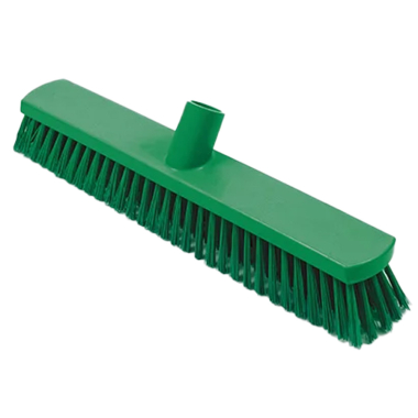 B1879 Green Stiff Bristle Sweeping Brush (380mm / 15")
