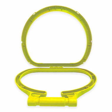 Hillbrush Yellow Polypropylene Bin Bag Hoop - Each