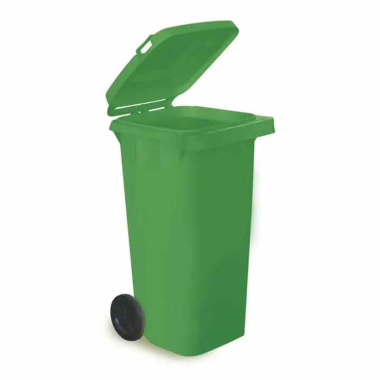 Green Two Wheel Wheelie Bin - 120ltr - Each