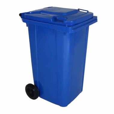 Blue Two Wheel Wheelie Bin (240ltr) - Each