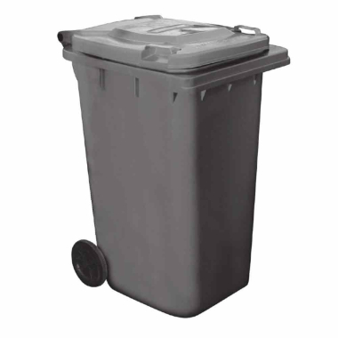 Grey Two Wheel Wheelie Bin (240ltr) - Each