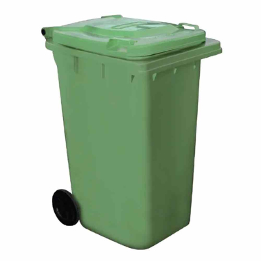 Green Two Wheel Wheelie Bin (240ltr) - Each