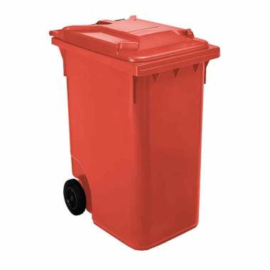Red Two Wheel Wheelie Bin (360ltr) - Each