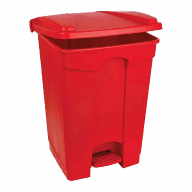 Red Polypropylene Pedal Bin (45ltr) - Each