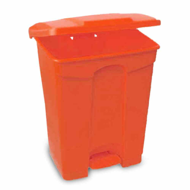 Red Polypropylene Pedal Bin (87ltr) - Each