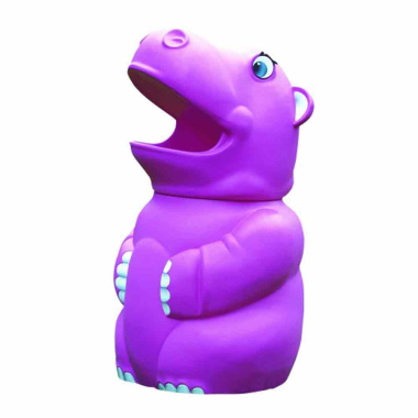 Violet Hippo Novelty Litter Bin (65ltr) - Each