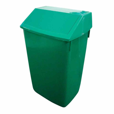 Green Addis 60ltr Flip Top Bin - Each