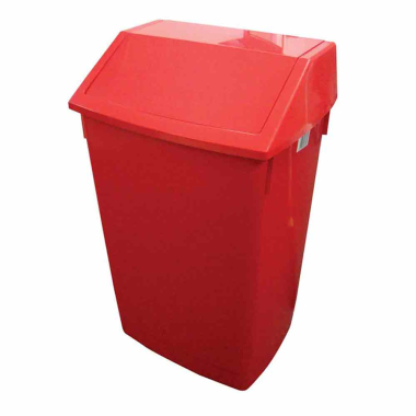 Red Addis 60ltr Flip Top Bin - Each