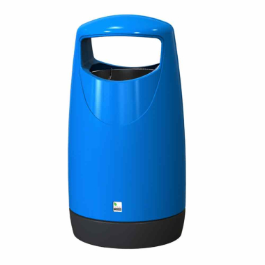 Blue Ribble Hooded Outdoor Litter Bin (100ltr) - Each