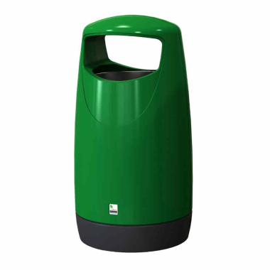 Green Ribble Hooded Outdoor Litter Bin (100ltr) - Each
