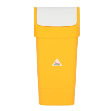 Lucy Yellow Colour Coded Swing Top Bin (50ltr) - Each