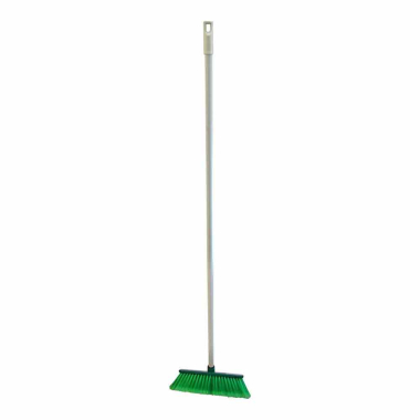 Green Deluxe Soft Bristle Plastic Brush & Handle (30cm / 12") - Each