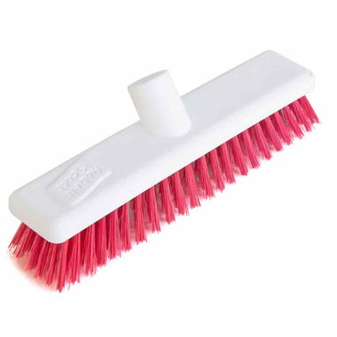 Red Stiff Bristle Hygiene Brush Head (30cm / 12")