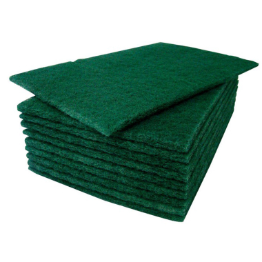 Green Scouring Hand Pads (9" x 6") - Case of 50