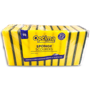 System Hygiene Foam Backed Scourers - Pack of 10
