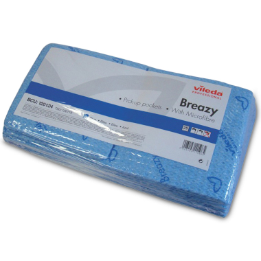 Blue Vileda Professional Breazy Semi-Disposbale Cleaning Cloths - Pack of 25