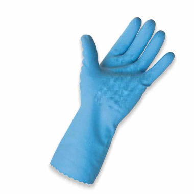 Medium Standard Household Rubber Gloves Pair - Blue