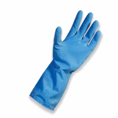 Large Blue Vileda Household Rubber Gloves - Pair