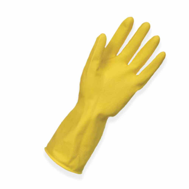 Large Yellow Vileda Household Rubber Gloves - Pair