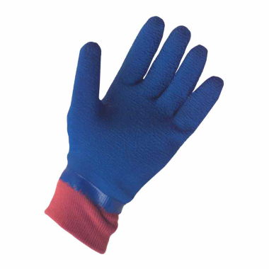 Large Blue Grip Handlers Gloves - Pair