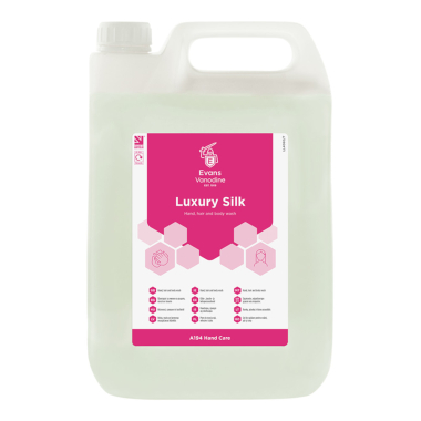Evans Vanodine Luxury Silk Hand & Body Wash - 5ltr