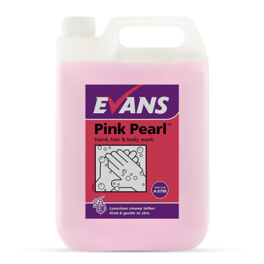Evans Vanodine Pink Pearl Hand & Body Wash - 5ltr