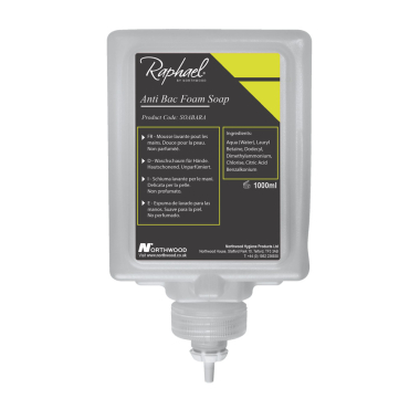 Raphael Soabara Antibac Foam Soap - Case of 6 x 1000ml