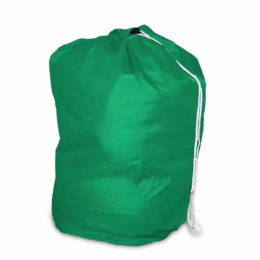 Green Nylon Drawstring Laundry Bag - Each