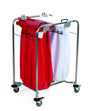 Laundry Cart - Two Lids & Laundry Bags - Each
