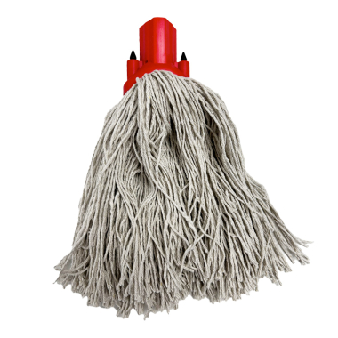 Red Plastic Socket Cotton Yarn Mop Head - Each