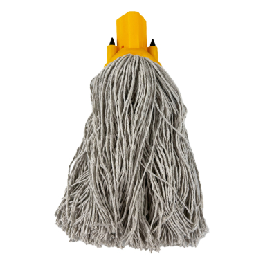 Yellow Plastic Socket Cotton Yarn Mop Head - Each