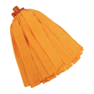 Vikan 3700 Orange Microfibre Socket Mop Head (200g) - Each