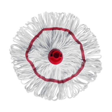 Red Optima Hygiene Socket Mop Head (250g) - Each